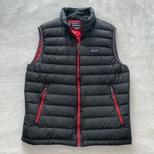 Patagonia Dark Gray Goose Down Puffer Vest Size M